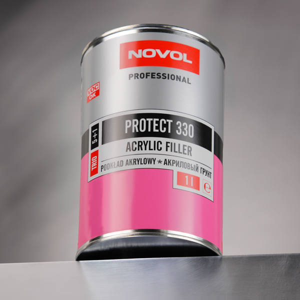 Грунт акриловый NOVOL Protect 330 Trio, белый, 1,0 л (5+1)