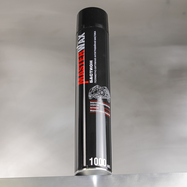 Мастика полимерно-битумная MasterWax, БАСТИОН, аэрозоль, 1л