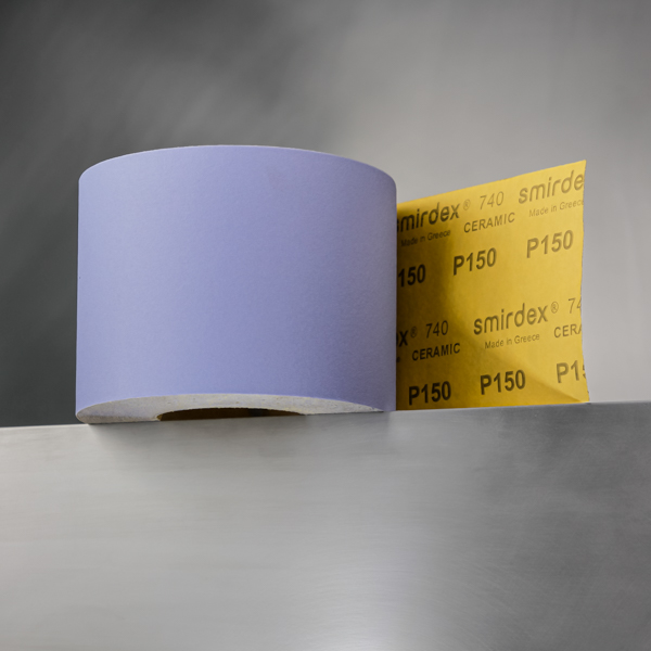 Абразивный материал в рулонах Smirdex 740 Ceramic, 115×50 м, P150