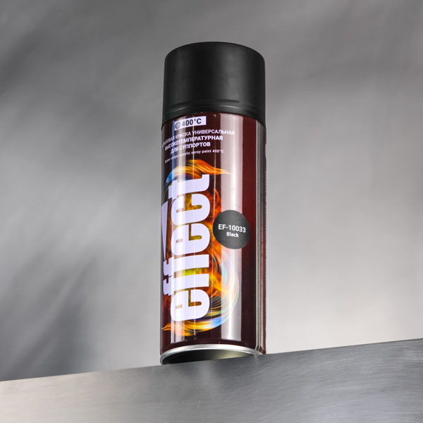 Краска для тормозных суппортов акриловая EFFECT, EF-10033 Brake caliper acrylic spray paint, черная,