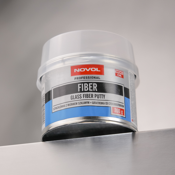 Шпатлевка FIBER со стекловолокном NOVOL, 0,2 кг