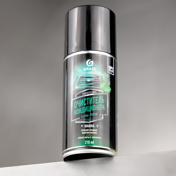 Очиститель кондиционера Clima Fresh GRASS, аэрозоль 210 мл