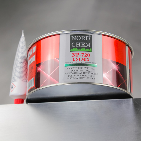 Шпатлёвка NordChem Uni Mix, 0,83кг+20гр